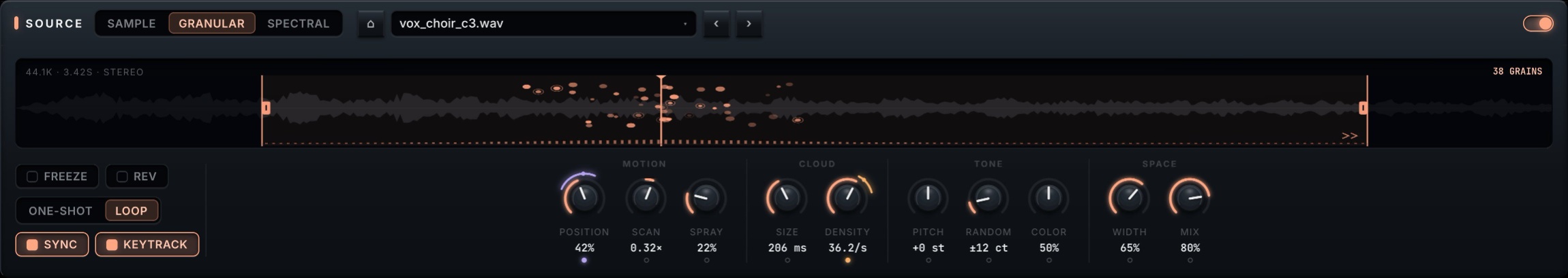 The granular source engine